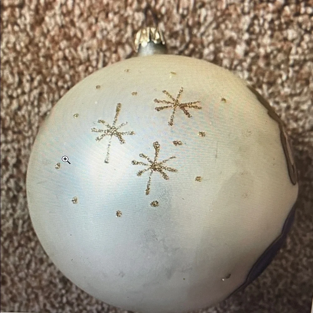VTG 1998 Pier 1 Angel Hand Painted Christmas Ornament Artist Signed Lelle